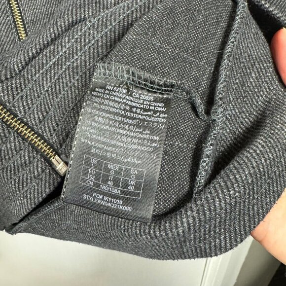 Guess Funnel Cowl Neck Shawl Collar Zip Up Sweatshirt Sweater Jacket - Picture 7 of 8